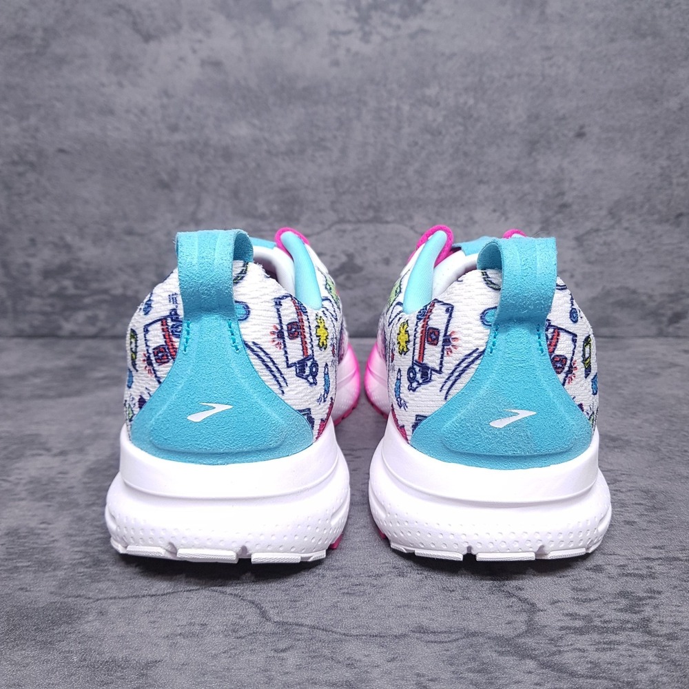 BROOKS Trace 4 Hero Medical Nurse Running Shoes Womens Size 7 B White Pink - Picture 4 of 7